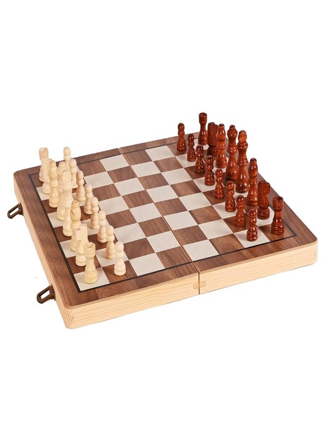 SPOCCO | 16 x 16 Inch Handmade Wooden Magnetic Chess Board Set with Magnetic Pieces | Portable & Foldable Design | Easy to Carry with Inner Storage Space - Ideal for Kids & Adults - CM 82 - Image 2